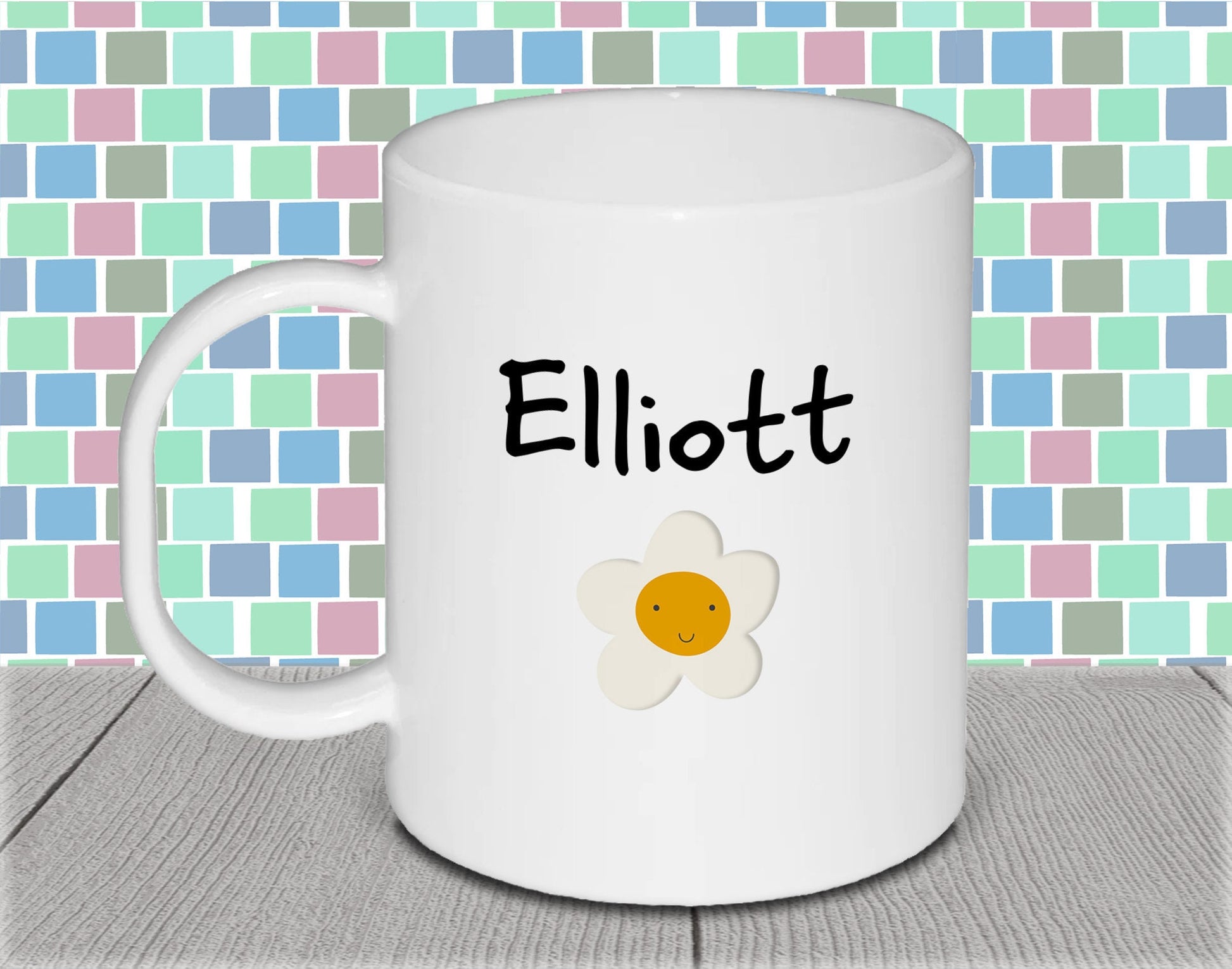 Personalised Kid's Name Polymer Mug for Birthday Gift - Unicorn Cup