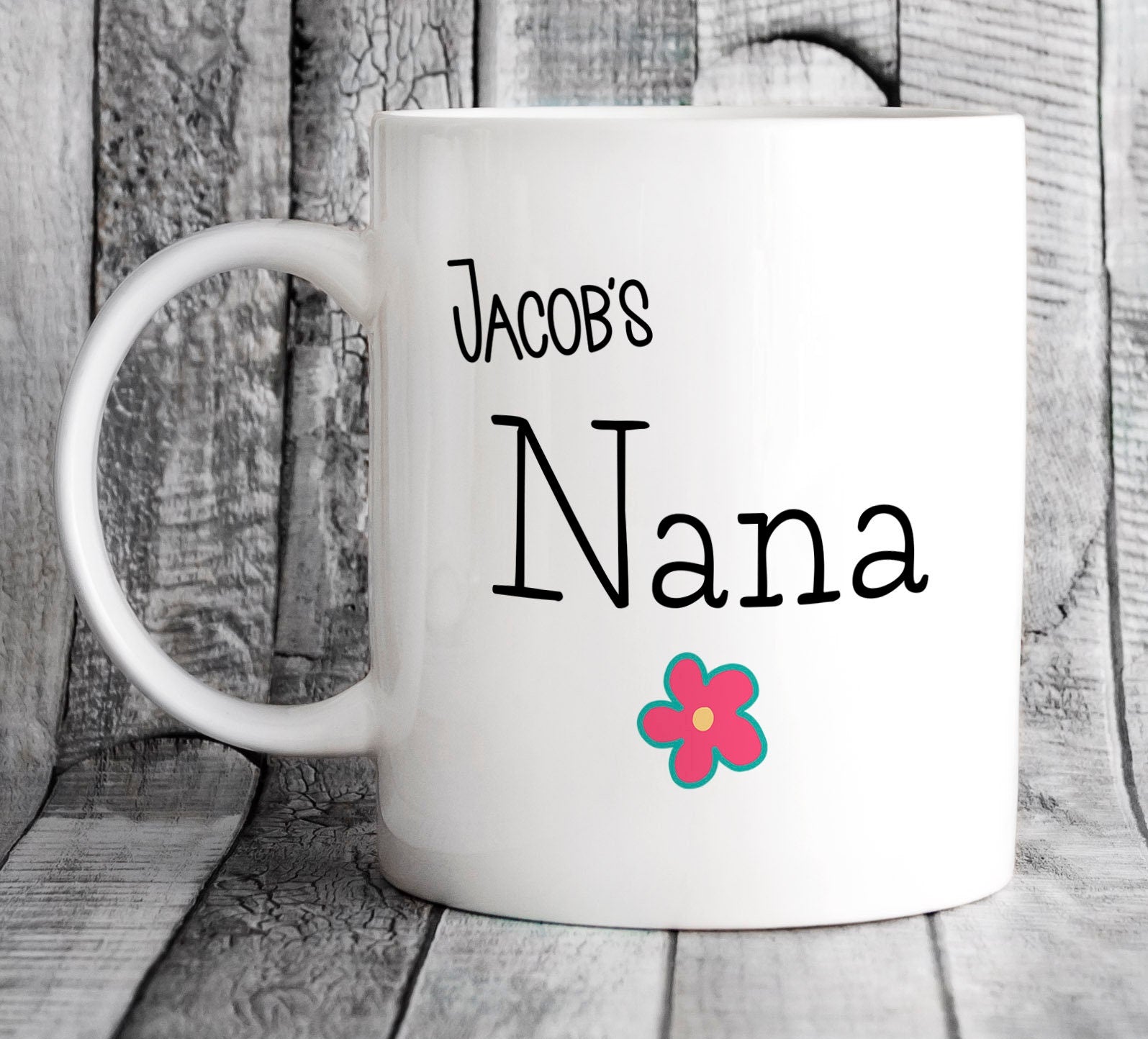 Personalised Kid's Names Nana Mug - Mother's Day Gift for Grandma