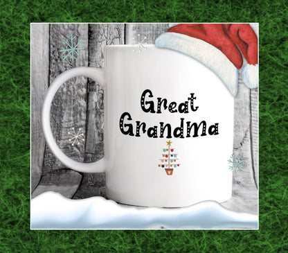 Mammy Christmas Tree Mug - Gift for Mam