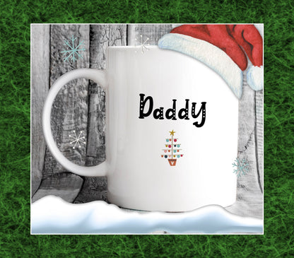 Grandpa & Grandma Christmas Tree Mugs - Gift for Nana and Grandad