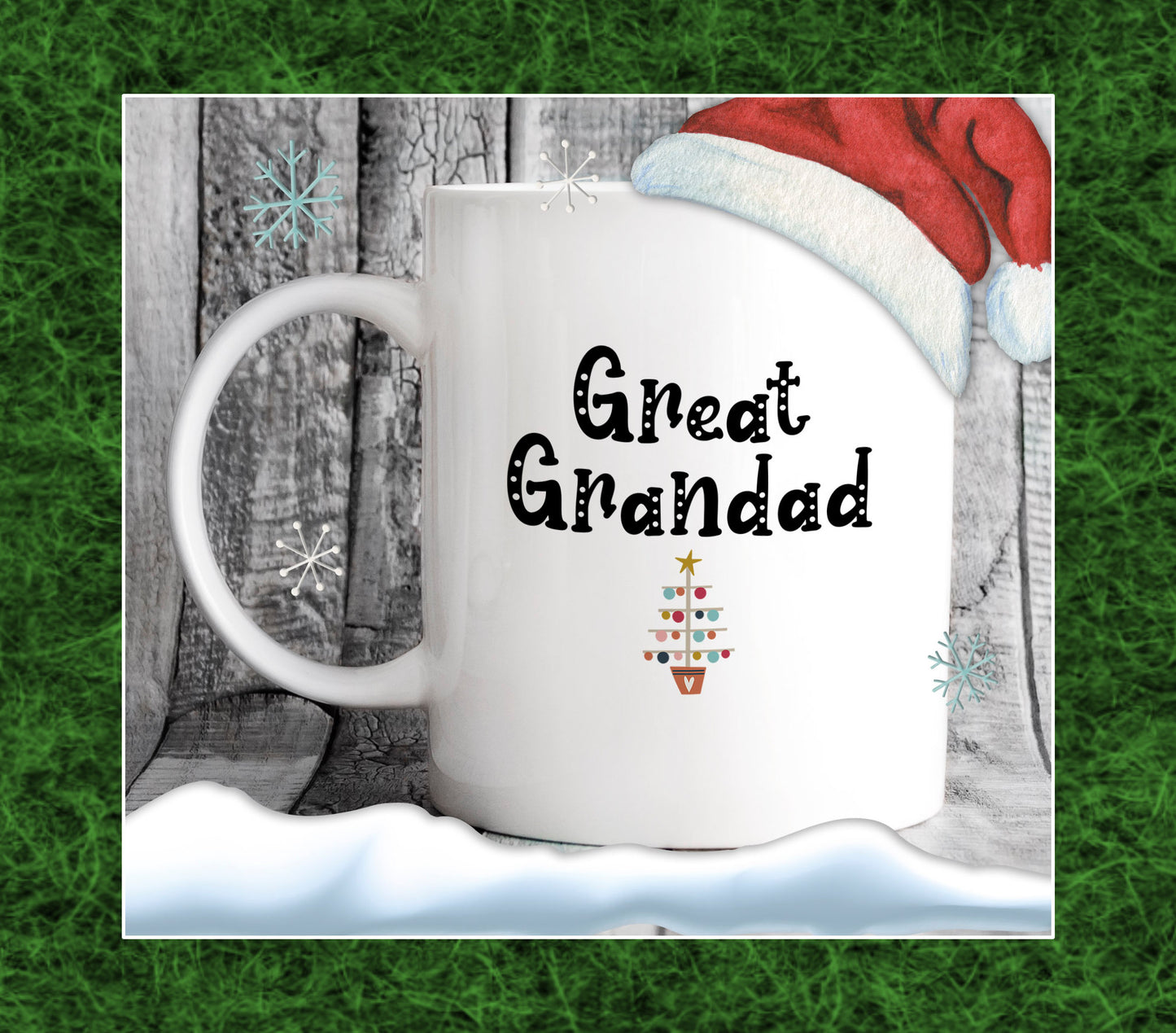 Aunt & Uncle Christmas Tree Mugs - Matching Xmas Gift Ideas for Family