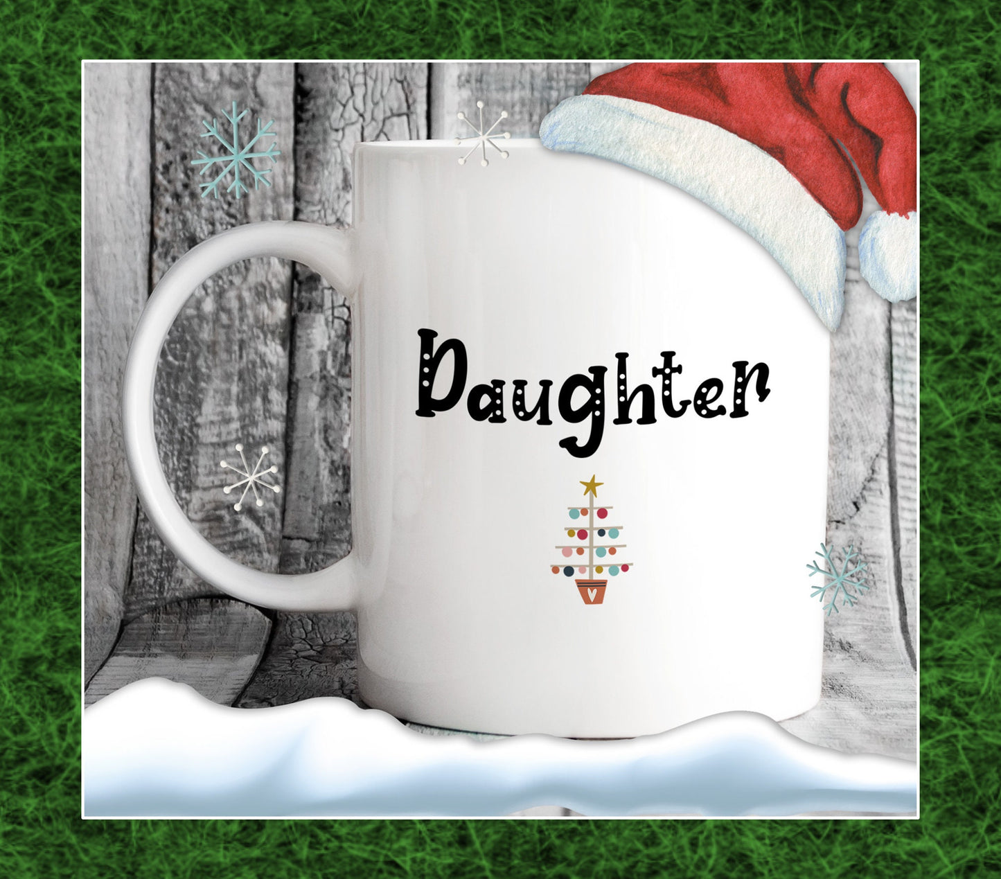 Dad & Mum Christmas Tree Mugs - Xmas Gift for Parents