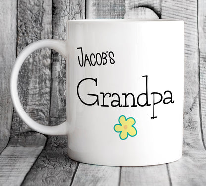 Personalised Kid's Names Grandpa Mug - Father's Day Gift for Grandad