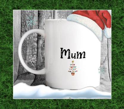 Mammy Christmas Tree Mug - Gift for Mam