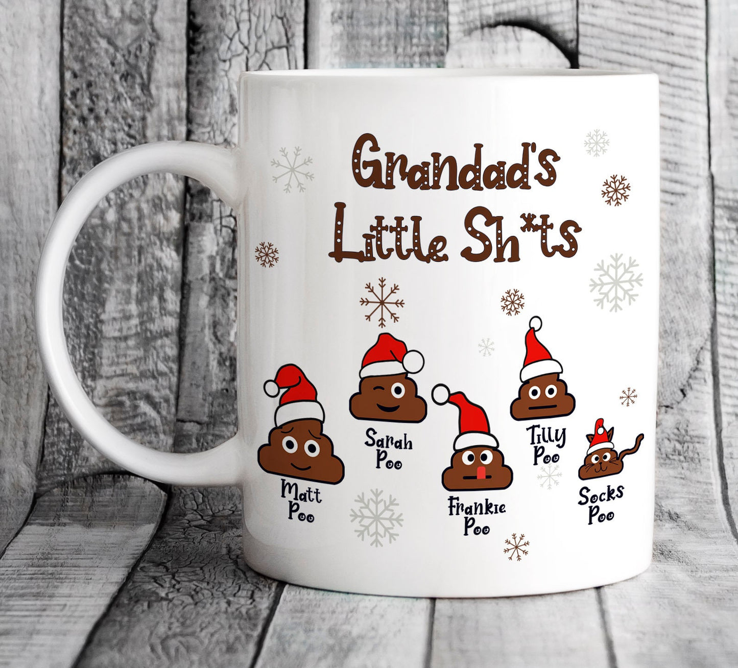 Personalised Daddy's Little Sh*ts Print - Christmas Present for Dad