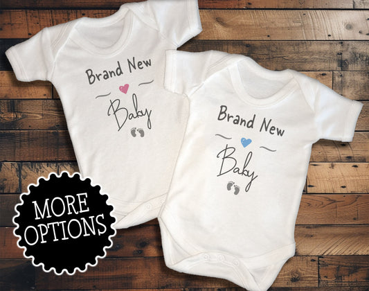 Brand New, Newborn Baby Vest to Celebrate Birth of New Baby