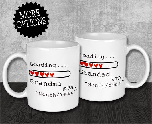 Loading Grandma and Grandad Mugs - Pregnancy Announcement