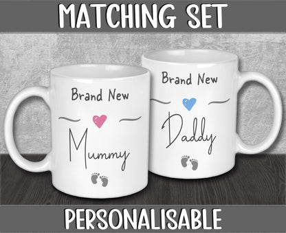 Brand New Mummy and Daddy Mugs - Baby On The Way