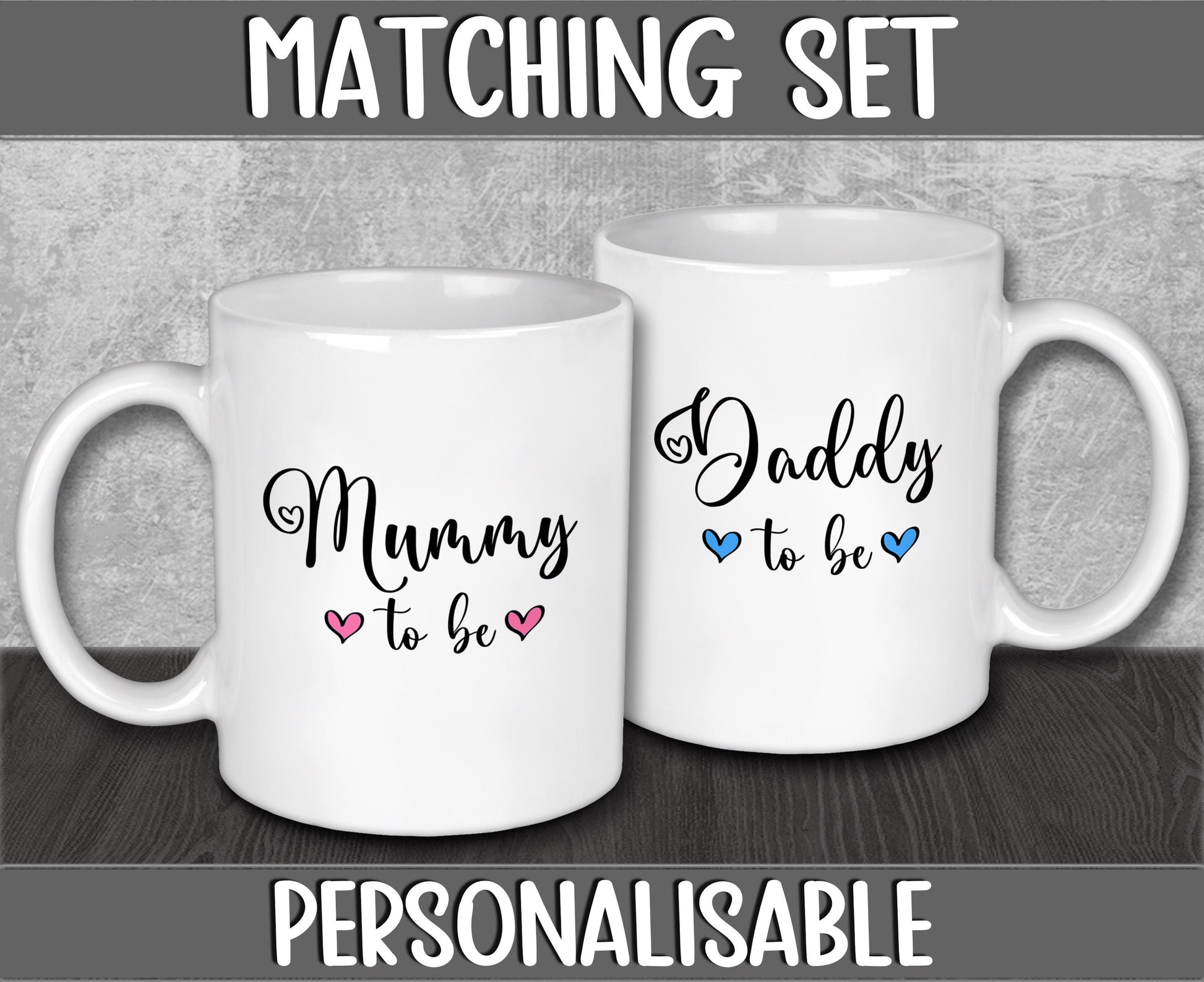 Mummy and Daddy To Be Mugs to Congratulate Expecting Parents