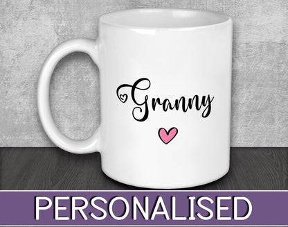 Granny Mug for Mother's Day or Anniversary Gift for Nana or Grandma - Pregnancy Reveal Present for New Grandparents