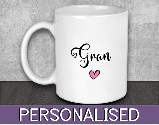 Gran Mug for Birthday Present or Christmas Gift for Nana or Grandma - Stocking Filler Gift for Grandparents