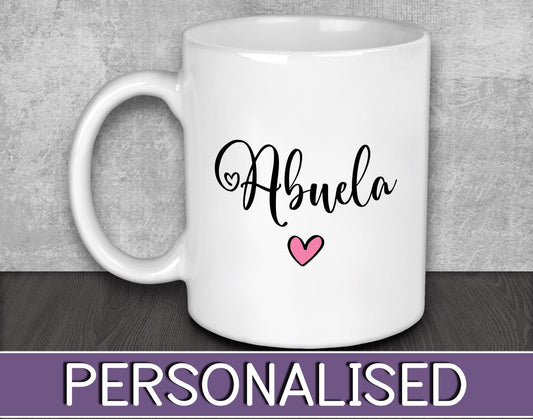 Abuela Mug for Birthday Present or Christmas Gift for Spanish Nana or Grandma - Stocking Filler Gift for Española Grandparents