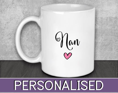 Nan Mug for Birthday Present or Christmas Gift for Nana or Grandma - Stocking Filler Gift for Grandparents