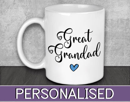 Great Grandad Mug for Birthday Present or Christmas Gift for Grandad or Grandpa - Stocking Filler Gift for Grandparents