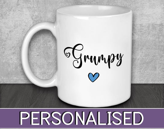 Grumpy Mug for Father's Day or Anniversary Gift for Grandad or Grandpa - Pregnancy Reveal Present for New Grandparents