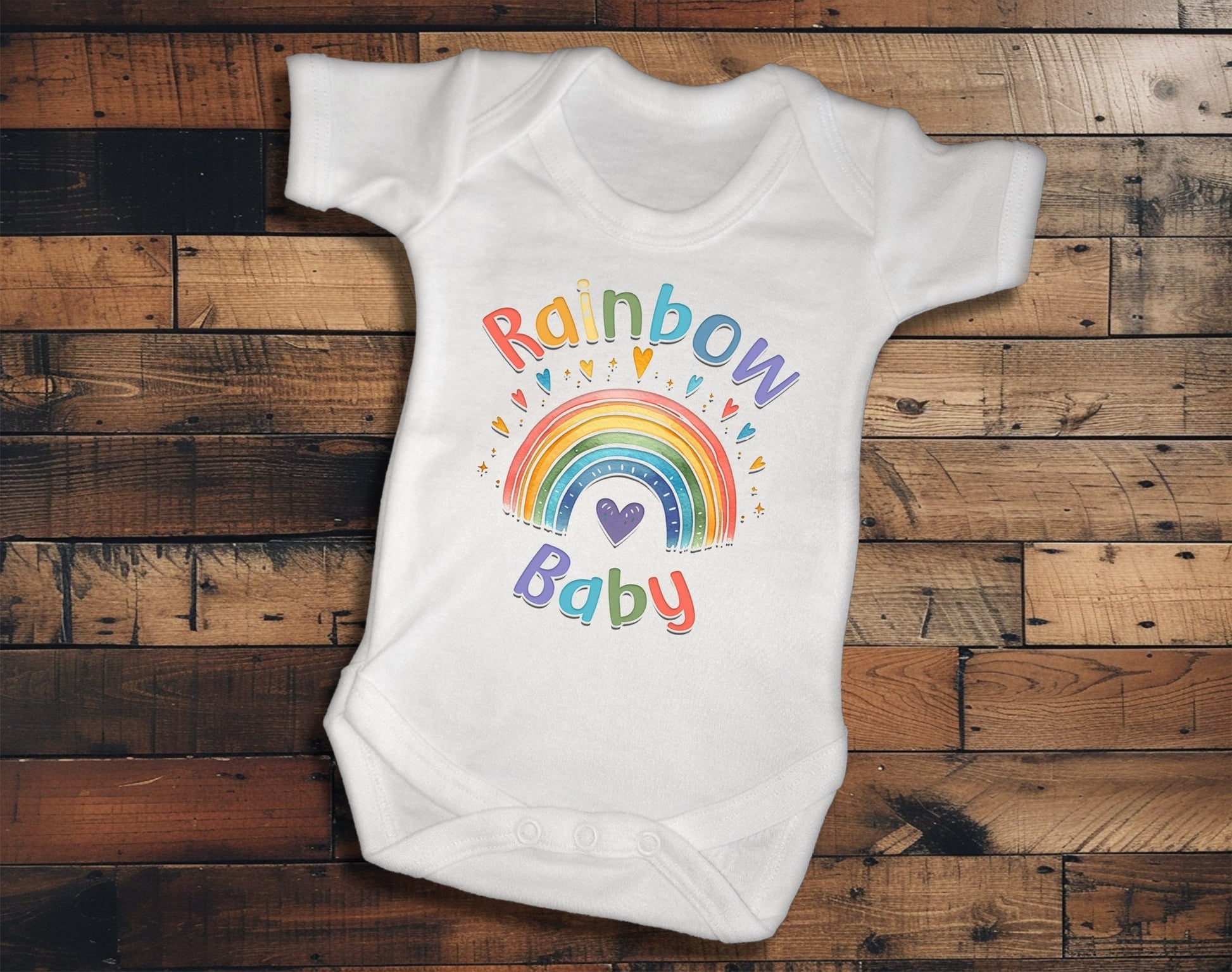 Rainbow Baby Newborn Baby Vest - Gift for New Parents after Baby Loss