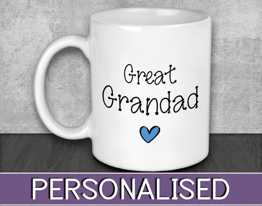 Great Grandad Mug for Father's Day - Personalised Gift for Grandparents