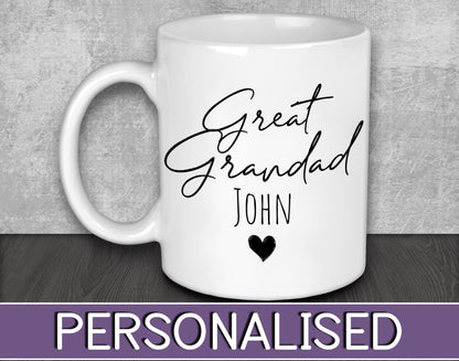 Great Grandad NAME Mug for Father's Day