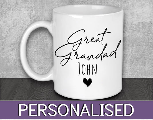 Great Grandad NAME Mug for Father's Day