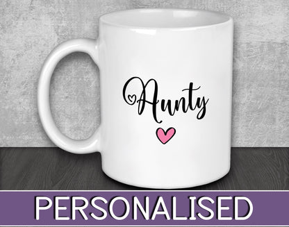 Aunty Mug for Mother's Day Gift or Birthday Present - Christmas Present from Kids