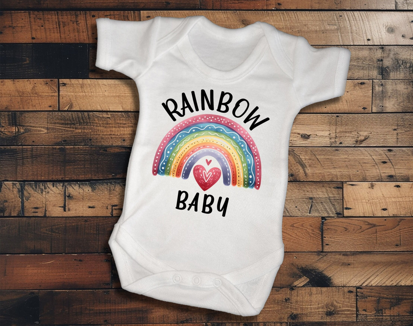 Rainbow Baby Newborn Baby Vest - Gift for New Parents after Baby Loss