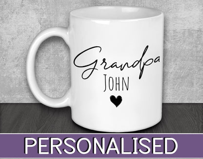 Grandpa NAME Mug for Father's Day