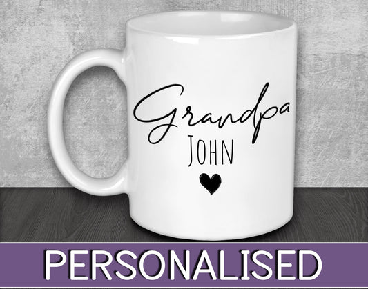 Grandpa NAME Mug for Father's Day