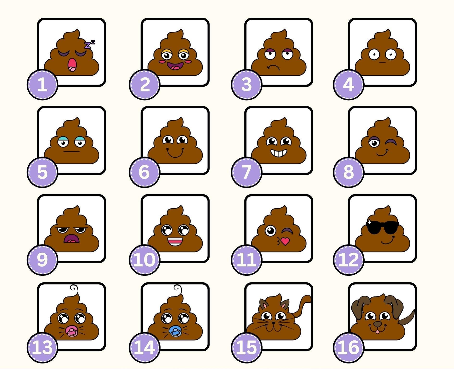 a picture of a set of emojons