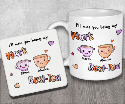 a couple of coffee mugs sitting on top of a table