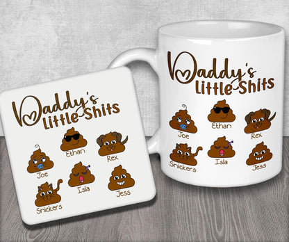 a coffee mug with a picture of a bunch of emo emo emo