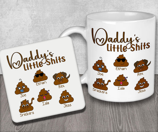 a coffee mug with a picture of a bunch of emo emo emo