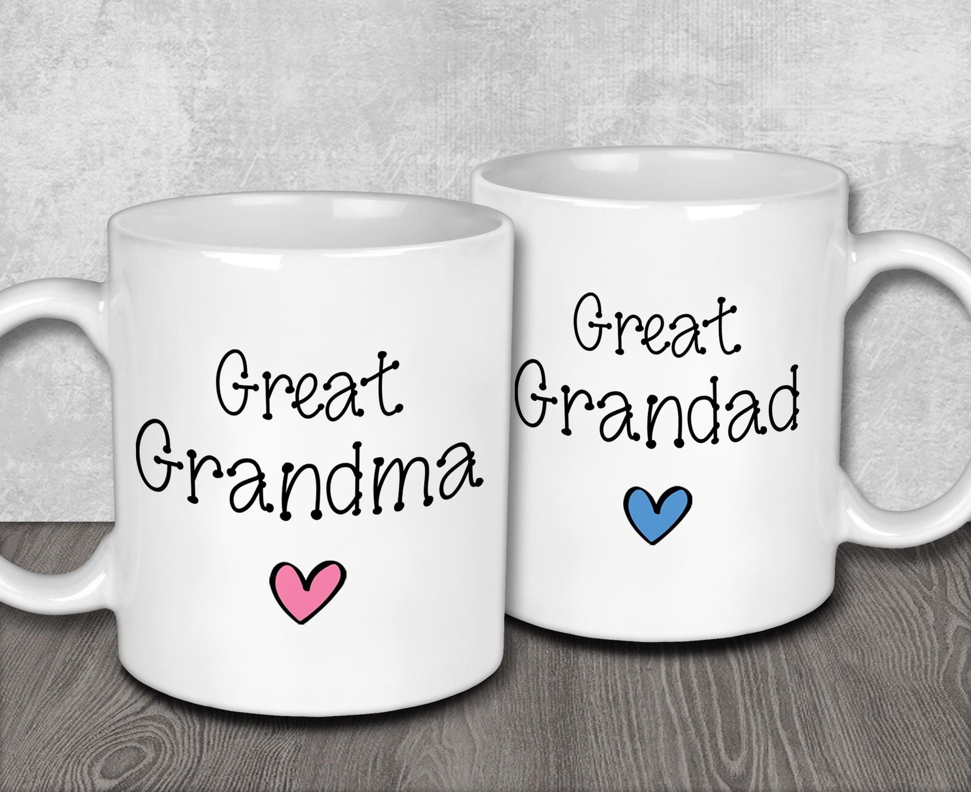 Great Grandad & Great Grandma Mugs for Christmas Stocking Filler