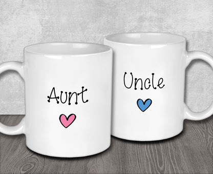 Uncle and Aunt Matching Mug Set