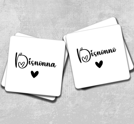 two coasters with the word arizona and a heart