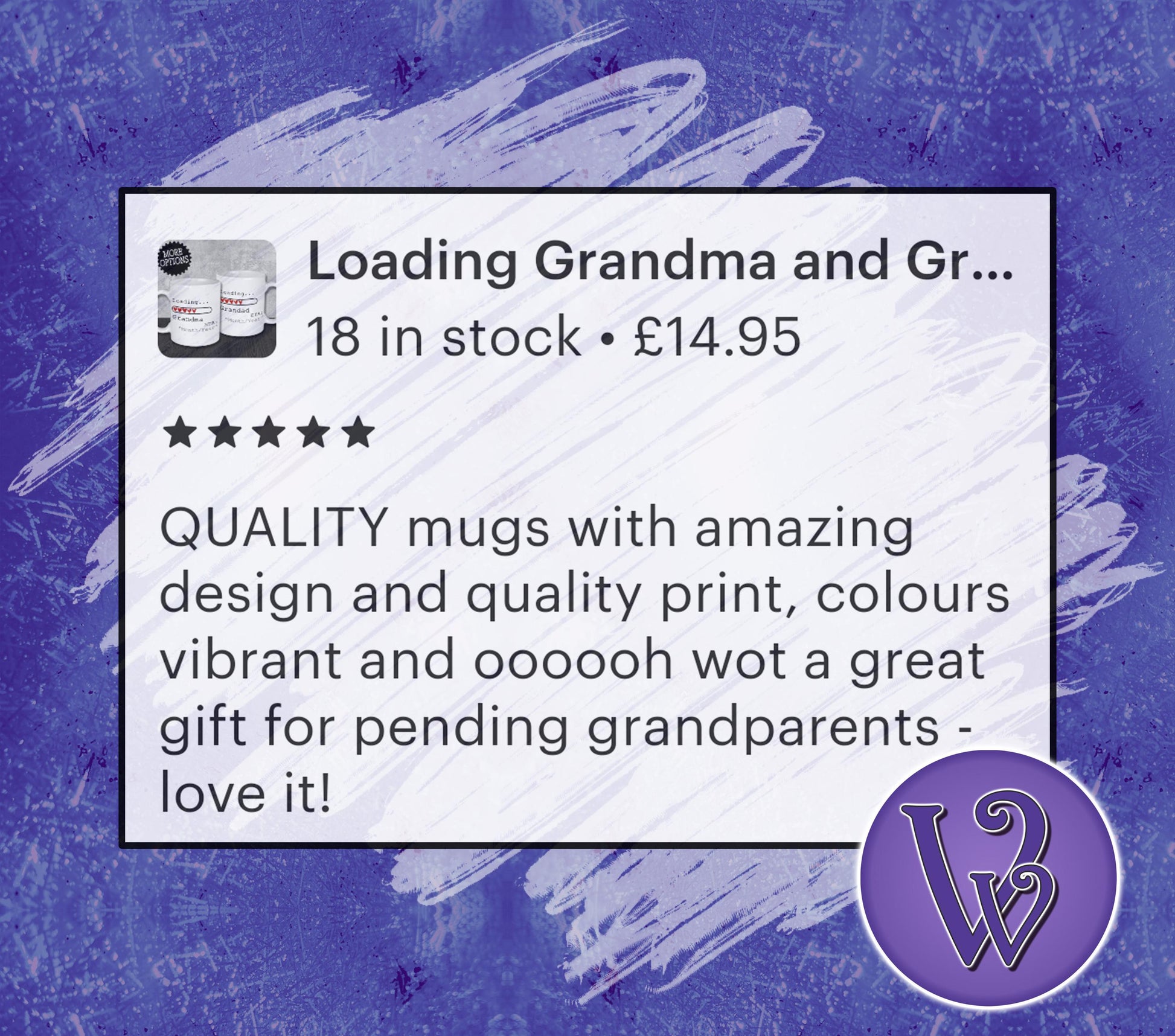 a blue background with a picture of a woman&#39;s face and the words loading