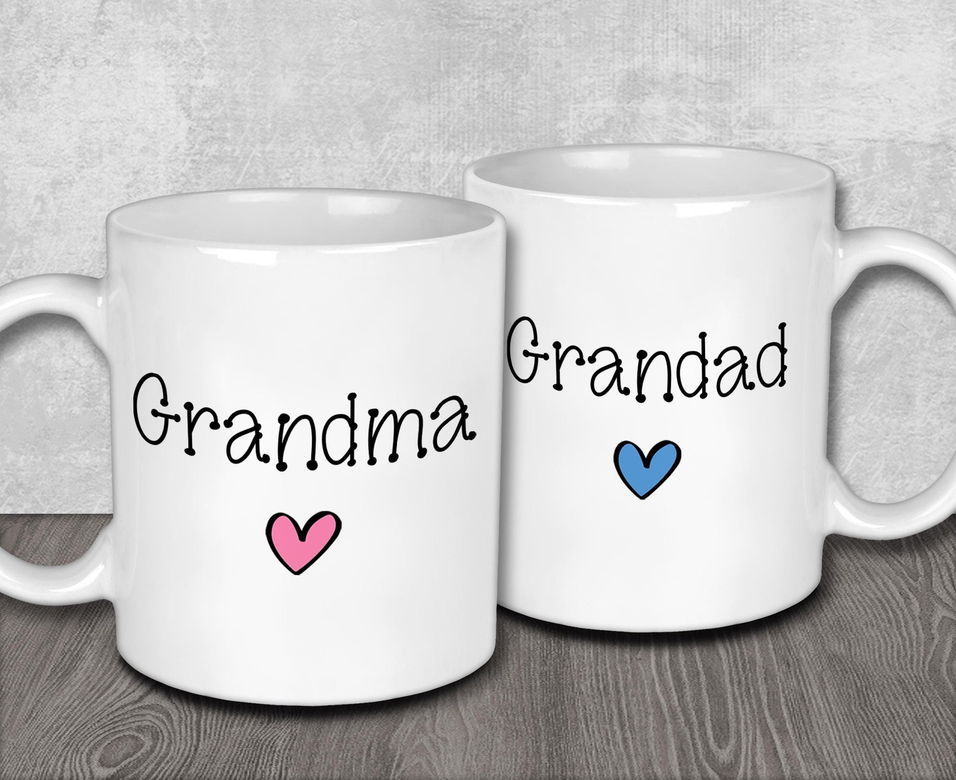 Grandma & Grandad Mugs for Christmas Stocking Filler