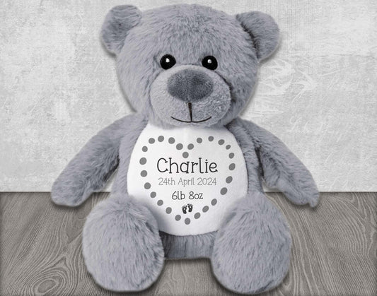 Personalised Teddy Bear for New Baby Gift