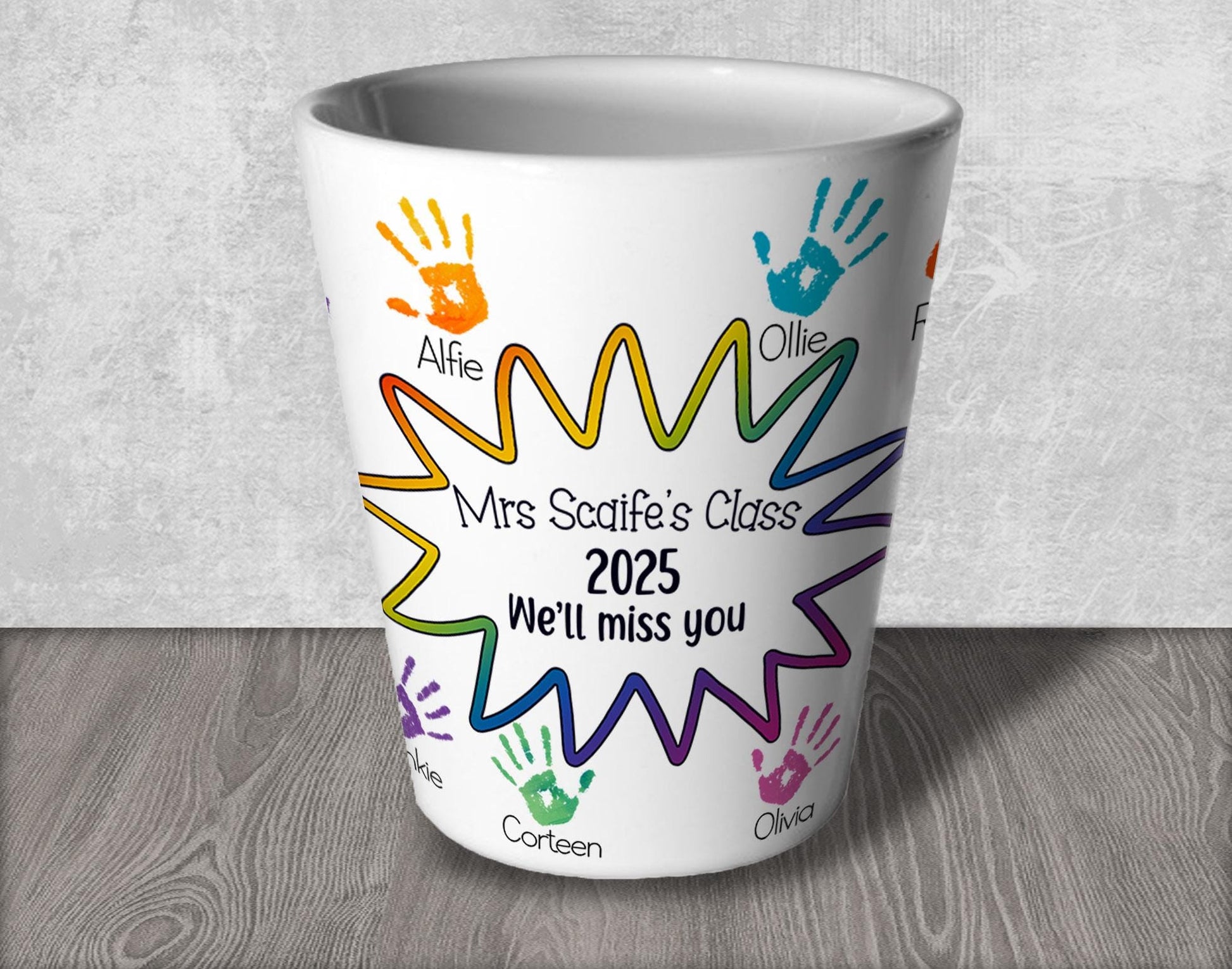 Ceramic Flower Pot for School Teacher