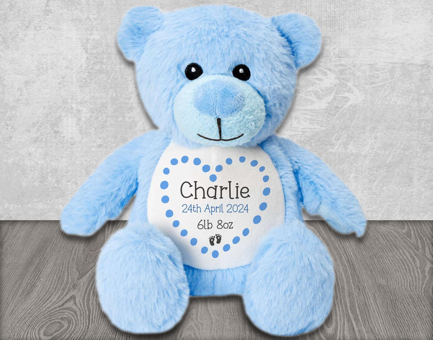 Personalised Teddy Bear for New Baby Gift