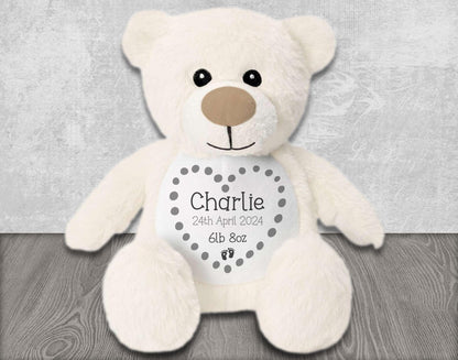 Personalised Teddy Bear for New Baby Gift