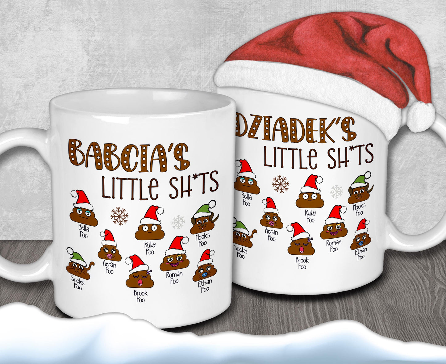 a couple of coffee mugs sitting on top of a table