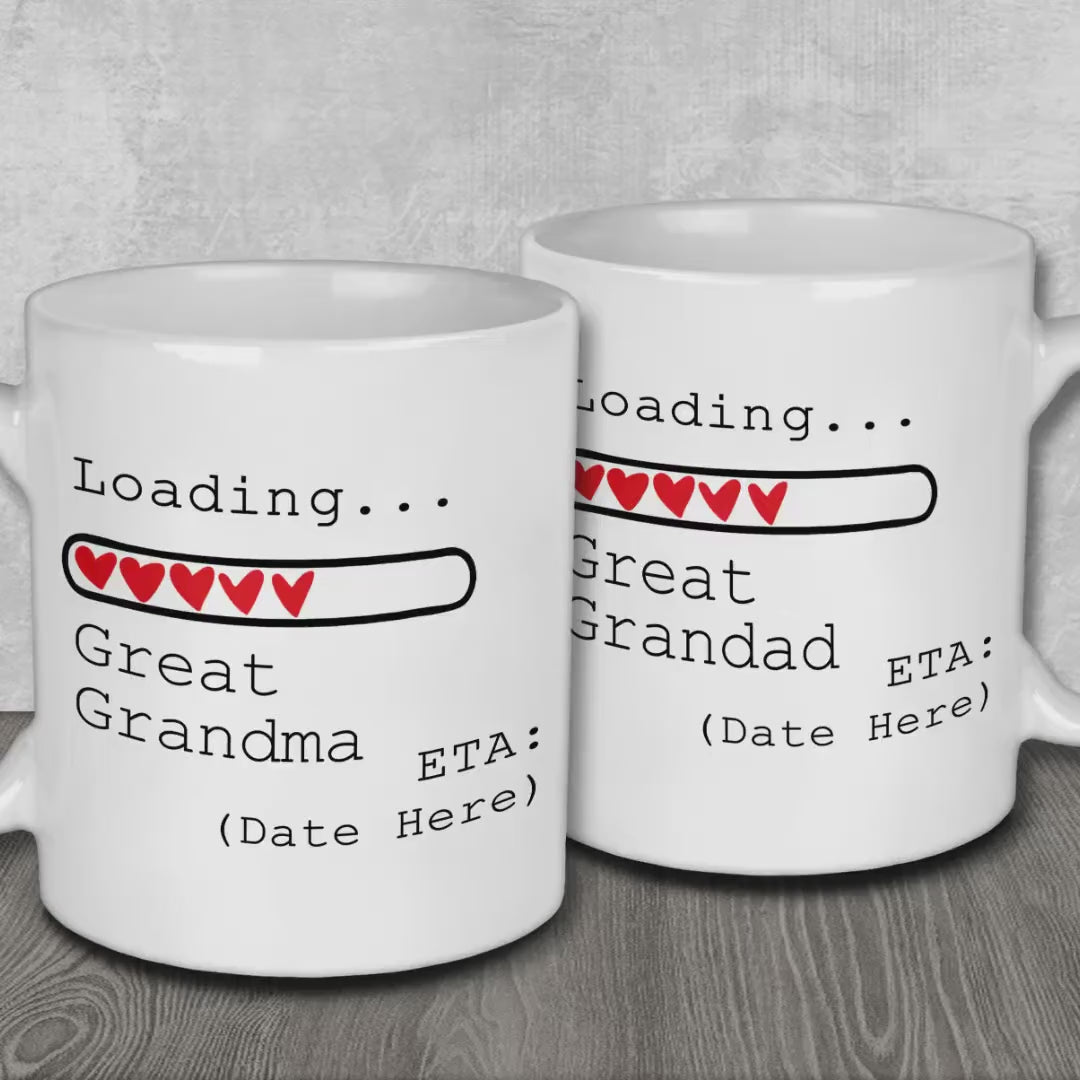 Loading Great Grandma and Great Grandad Mugs